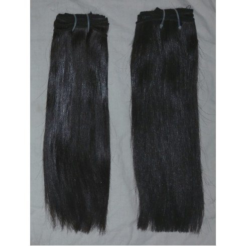Indian double drawn straight hair
